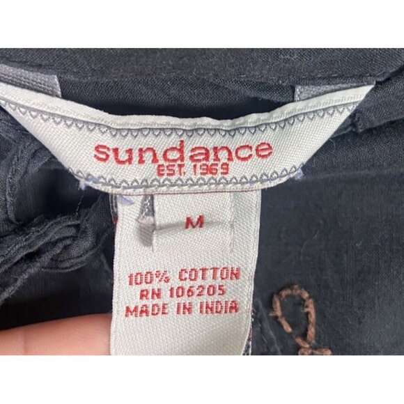 Sundance Bohemian Embroidered Print Tie Skirt Women's Size M Western Summer Boho - Picture 5 of 9